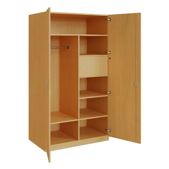 Q 26-100 skříň šatní, 2-dvéřová, 1000x600x1800mm, buk royal